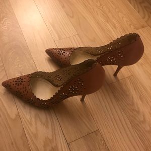 Kate Spade perforated leather heels
